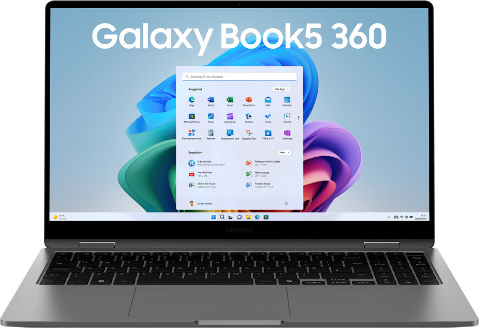 Samsung Galaxy Book 5 360  Intel Core Ultra 7 258V 8 2,2 GHz  32 GB LPDDR5X  1.000 GB  Intel Arc Graphics Shared Memory   Windows 11 Home