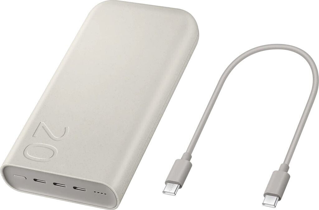 Samsung power bank 20,000 mAh beige