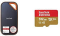 SanDisk Extreme Pro Portable SSD V2 1TB + Extreme microSDXC UHS-I 512GB
