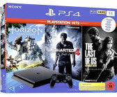 Sony PlayStation 4 (PS4) Slim 1TB + Horizon: Zero Dawn - Complete Edition + Uncharted 4: A Thief's End + The Last of Us: Remastered