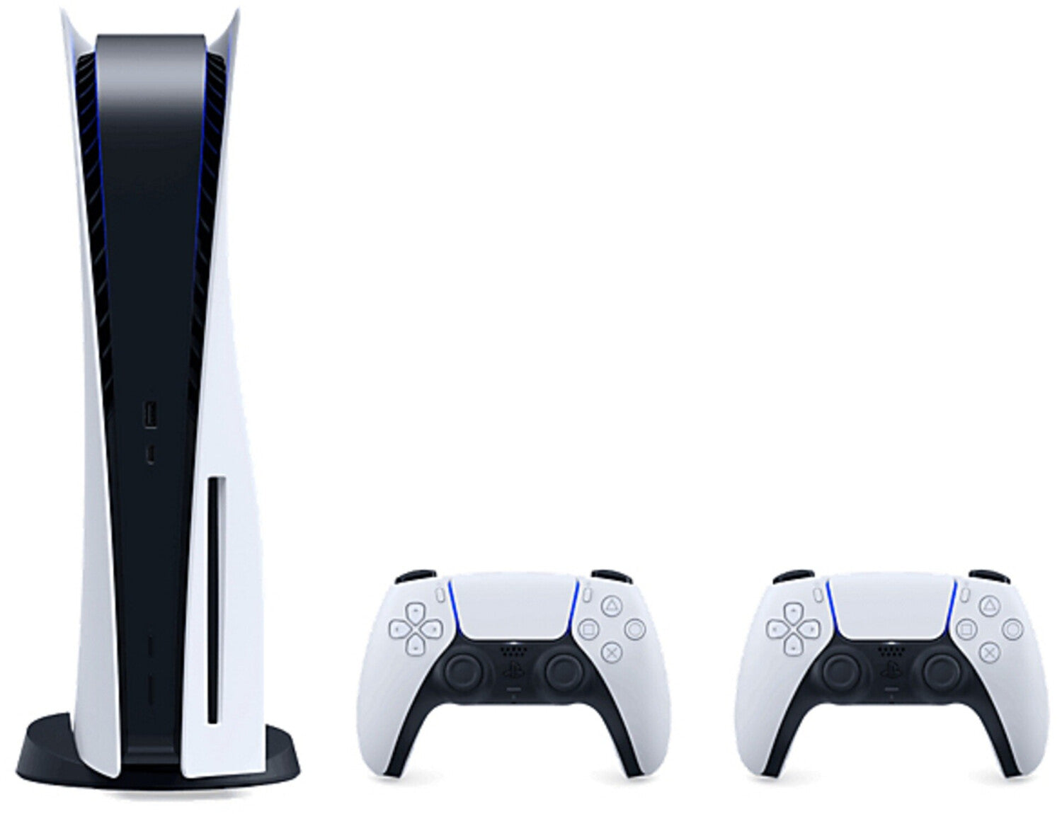 Sony PlayStation 5 (PS5) + 2 manettes sans fil DualSense
