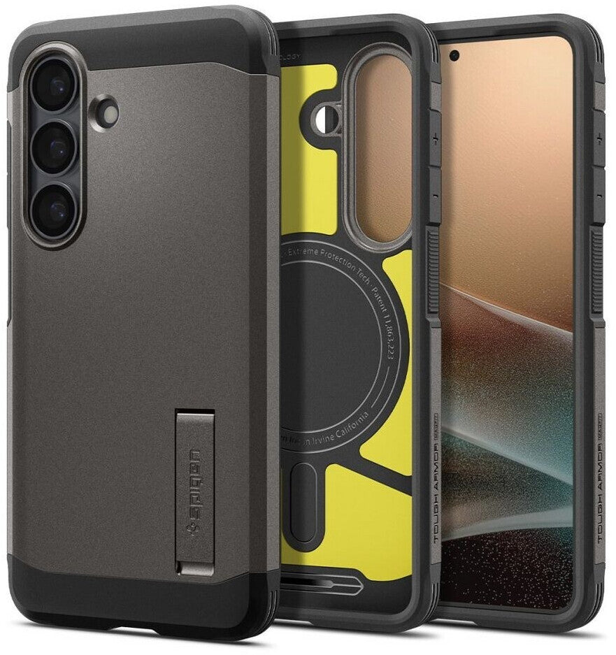 Spigen Handyhülle für Galaxy S26 Tough Armor Mag mit MagSafe Grau