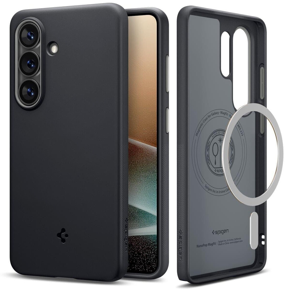 Spigen Coque pour Galaxy S26 Ultra Nano Pop Mag avec MagSafe Noir et Gris