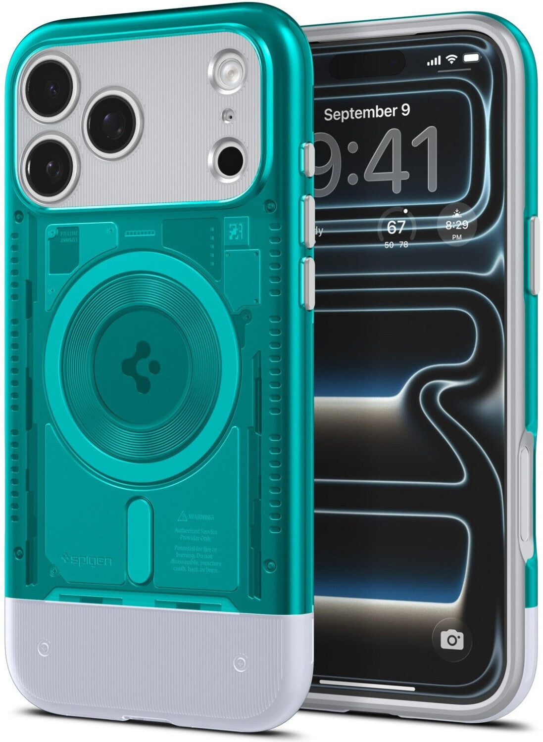 handyhülle spigen Spigen Handyhülle für iPhone 17 Pro Classic C1 Mag mit MagSafe Türkis –  STARPHONE