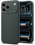 Spigen Liquid Air Coque iPhone 17 Pro Vert Abysse