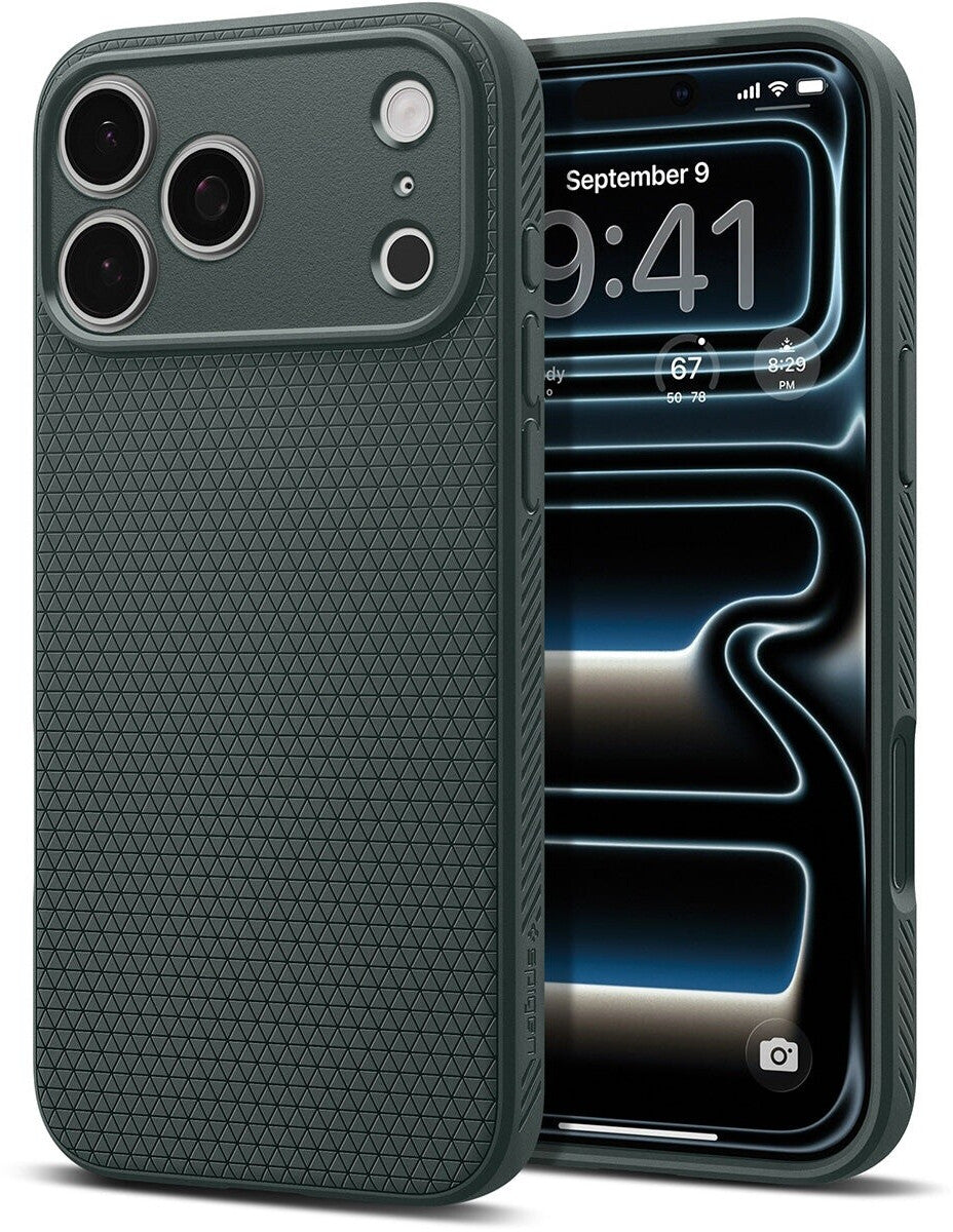 Spigen Liquid Air Coque iPhone 17 Pro Vert Abysse