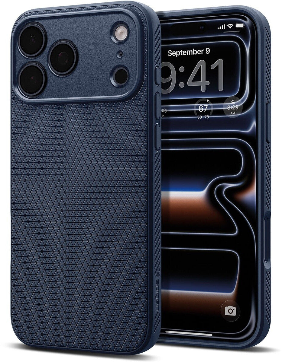 Spigen Liquid Air Case iPhone 17 Pro Navy Blue