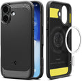 Spigen Rugged Armor MagSafe Matte Black iPhone 17