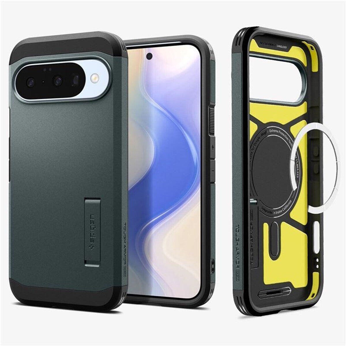 Spigen Tough Armor Mag MagSafe Google Pixel 10 / 10 Pro Vert Abysse