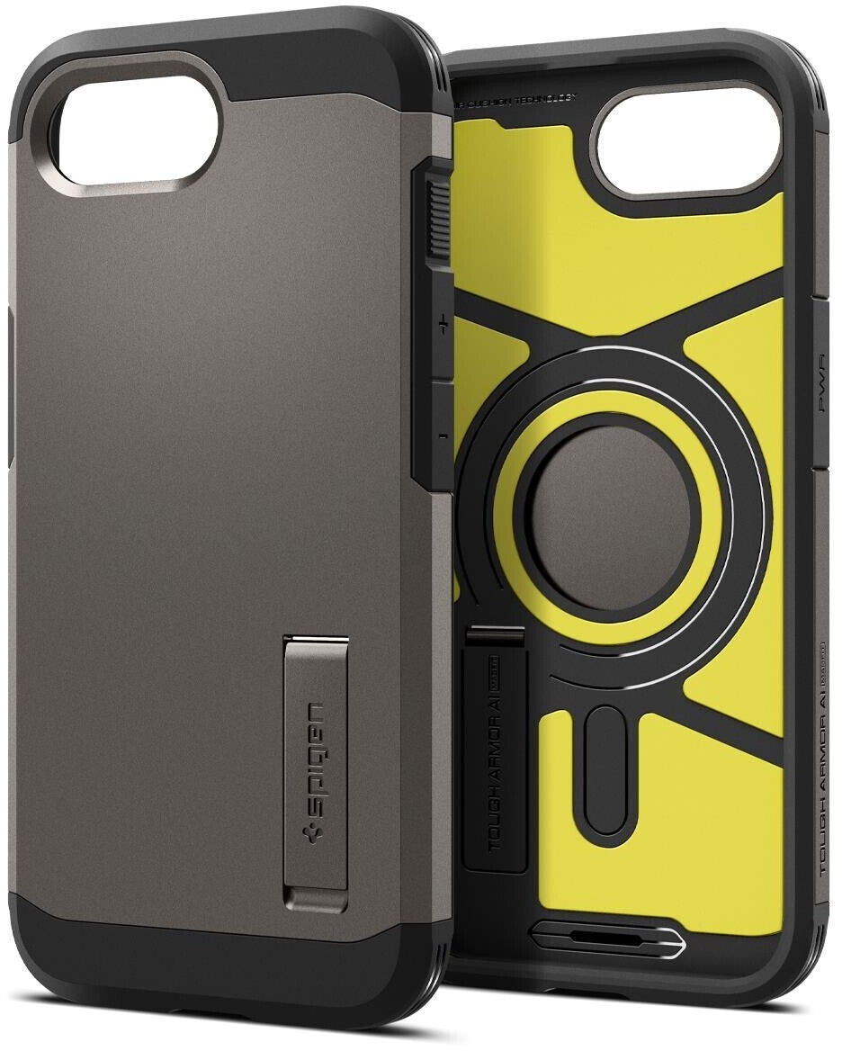Spigen Coque Tough Armor MagSafe gunmetal iPhone 16e
