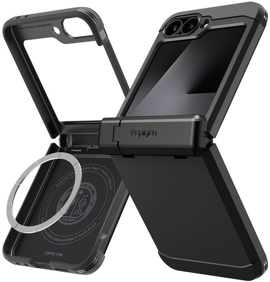 Spigen Tough Armor Pro MagSafe Black Samsung Galaxy Z Flip 7 FE/Flip 6