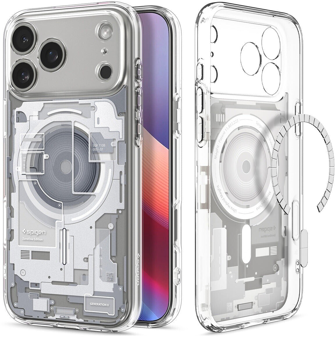 Spigen Ultra Hybrid MagSafe - zero one white - iPhone 17 Pro
