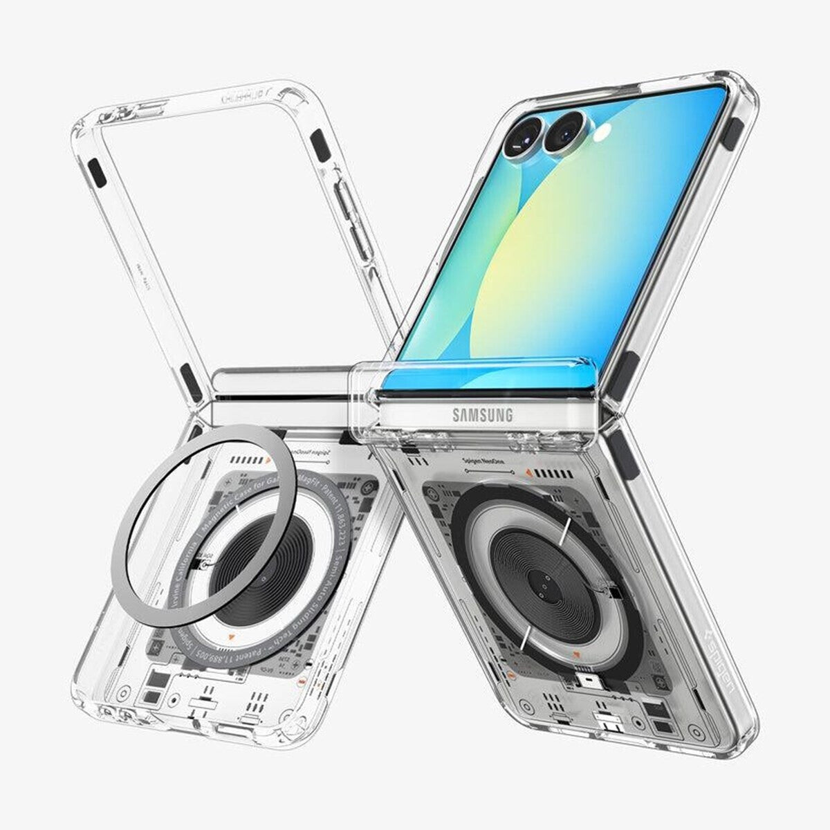 Spigen Ultra Hybrid Pro Mag Samsung Galaxy Z Flip7 Transparent