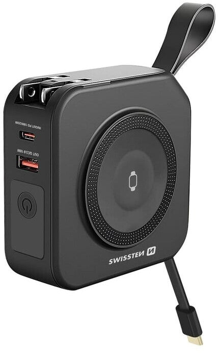 Swissten 22013978 MagSafe/USB/USB-C Black