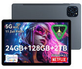 5G-Tablet, 11 Zoll, Bildschirmauflösungen 1.920 x 1.200 Pixel, 8 GB RAM, 128 GB, Android 15, microSD, 13 MP