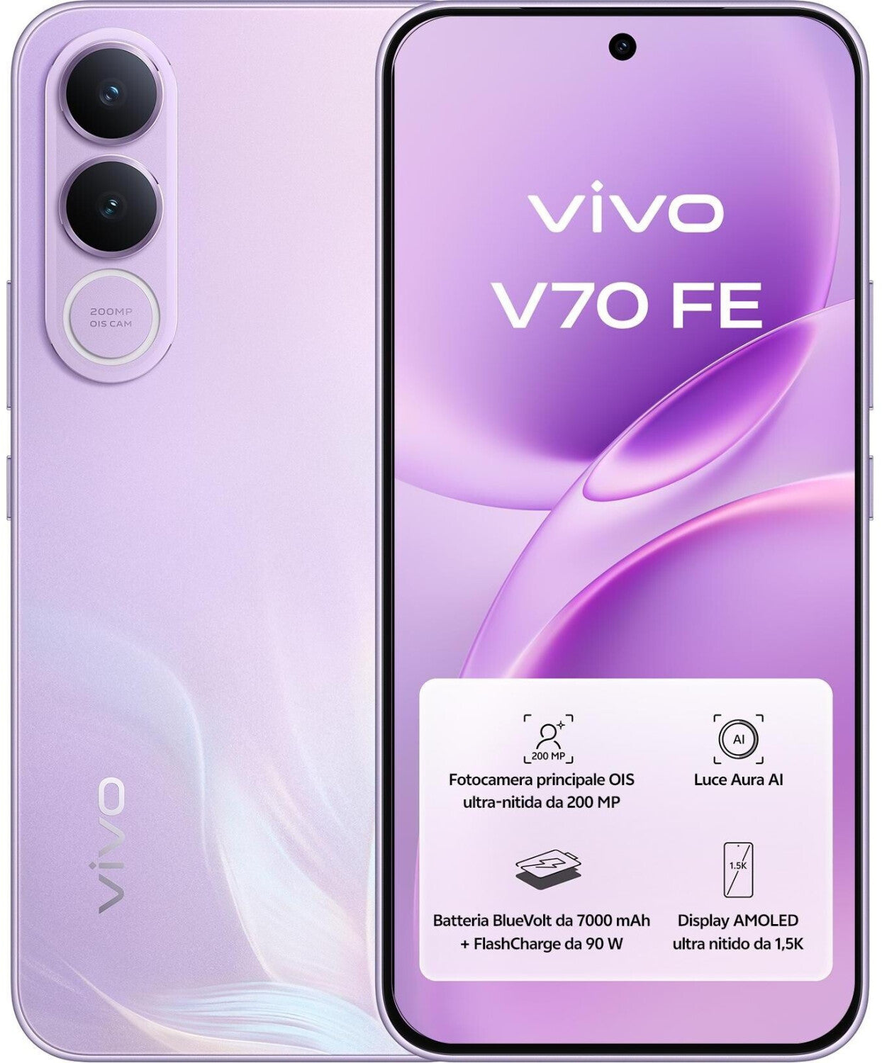 Vivo V70 FE 512GB Muse Purple