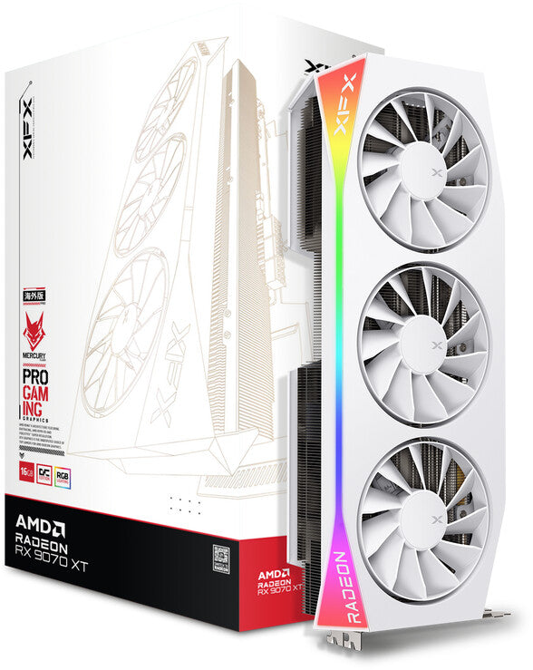 XFX Radeon RX 9070 XT Mercury White (RX-97TRGBBW9)