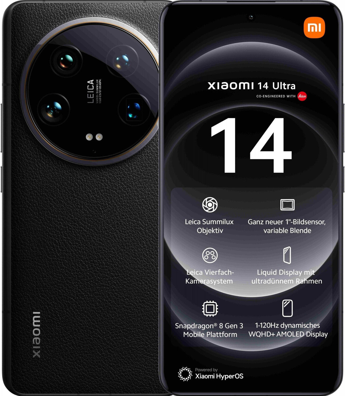 Xiaomi 14 Ultra Schwarz