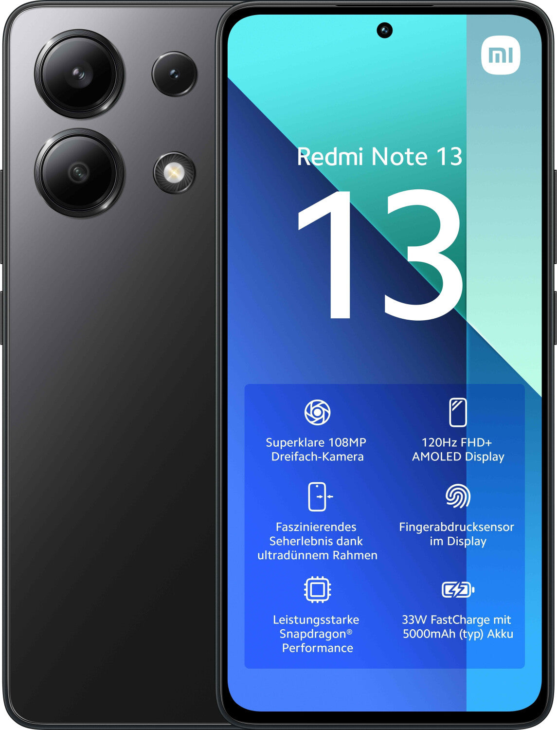 Xiaomi Redmi Note 13 4G 256GB Midnight Black