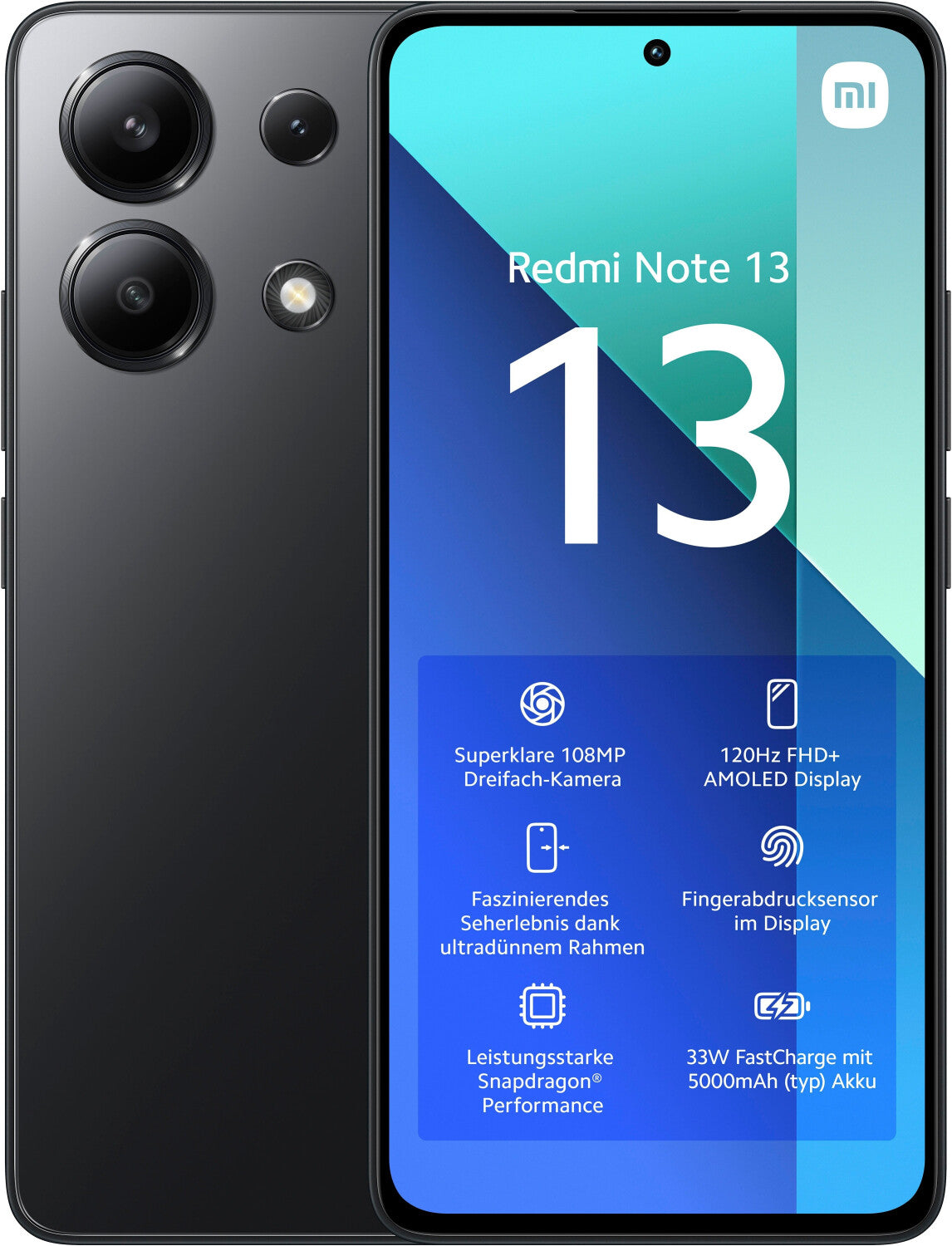 Xiaomi Redmi Note 13 4G 8GB 128GB Midnight Black