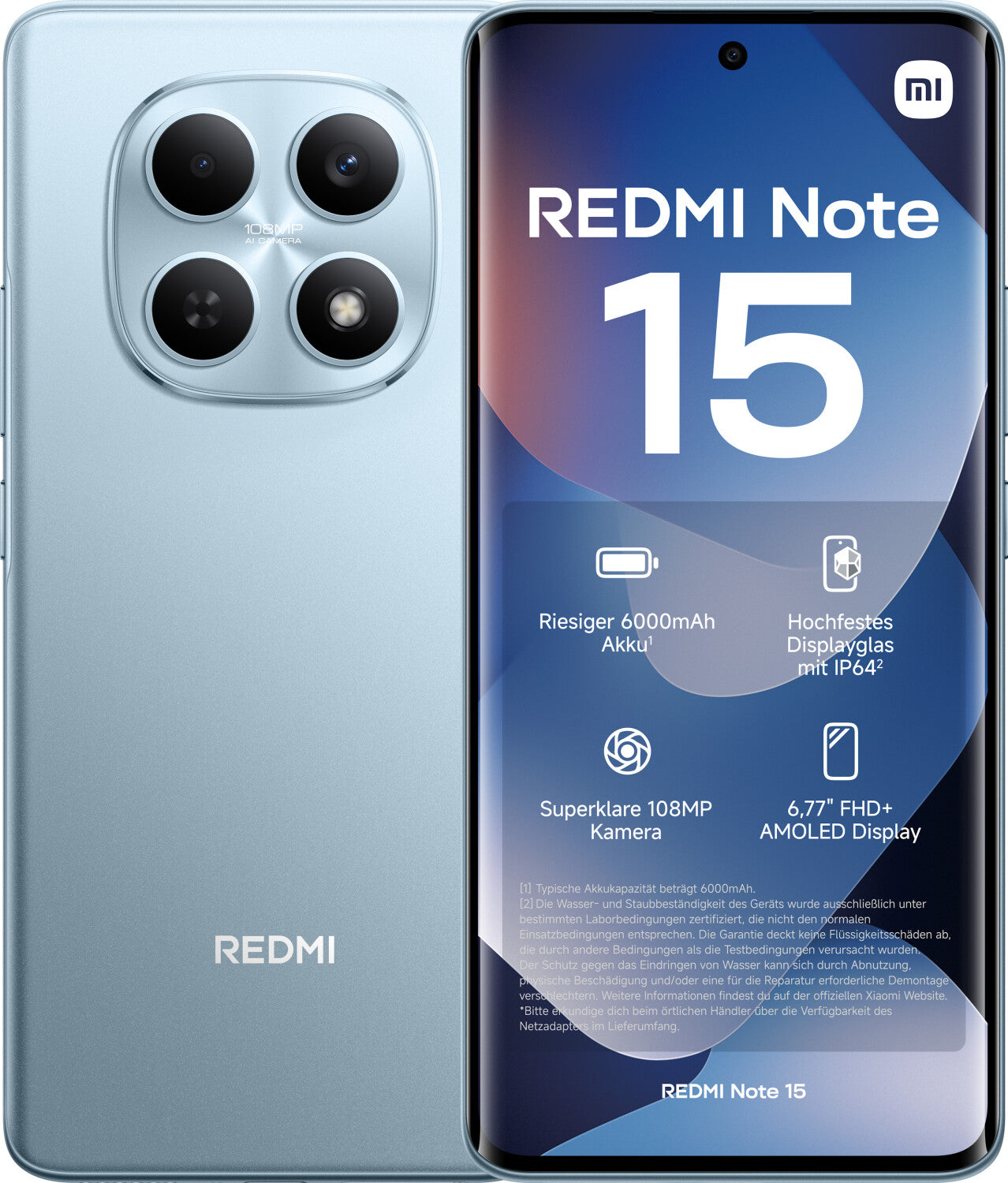 Xiaomi Redmi Note 15 4G 6GB 128GB Glacier Blue