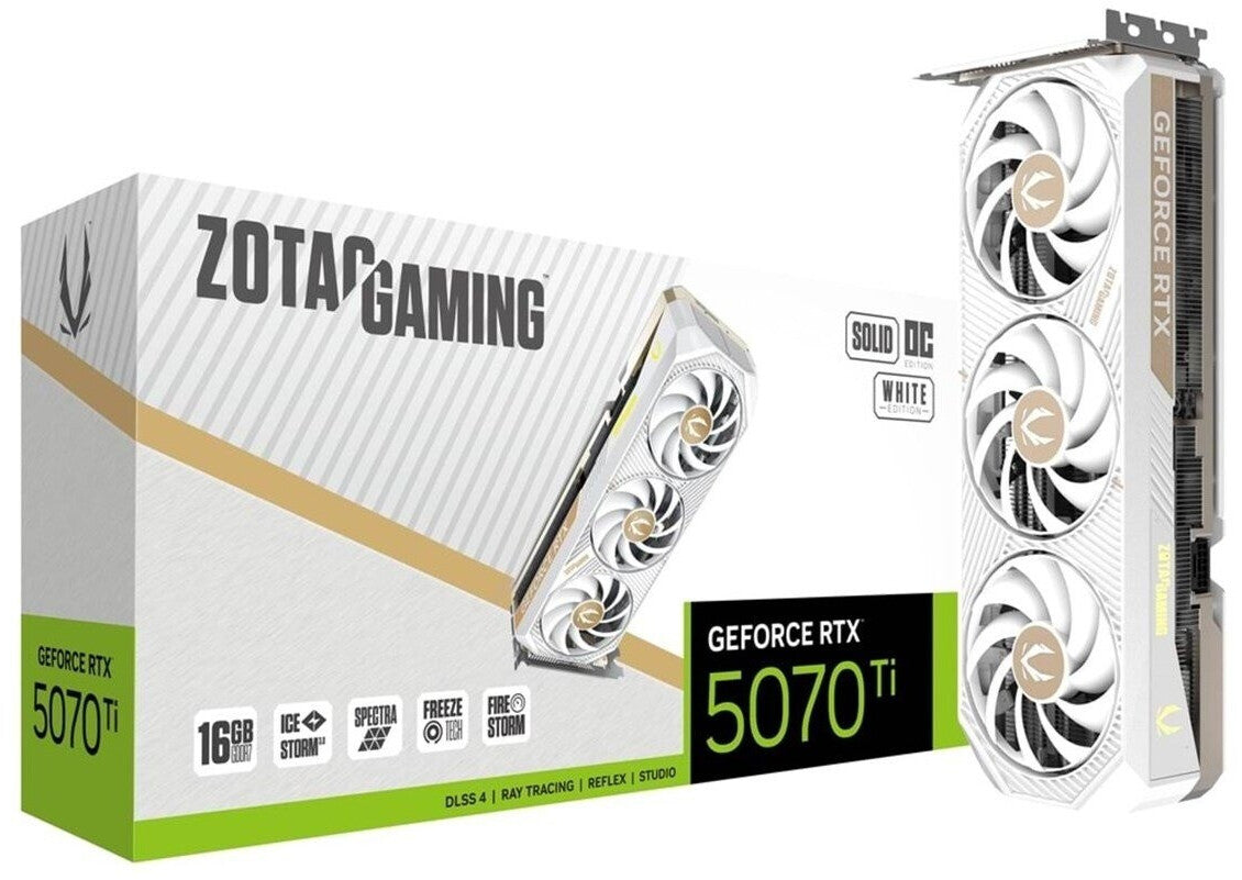 Zotac GeForce RTX 5070 Ti Solid Core OC White
