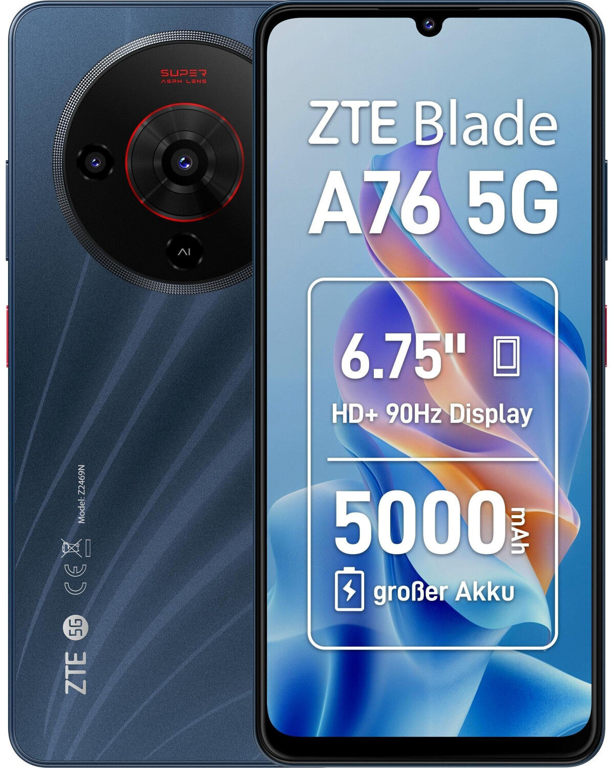ZTE Blade A76 5G 6GB 128GB Black